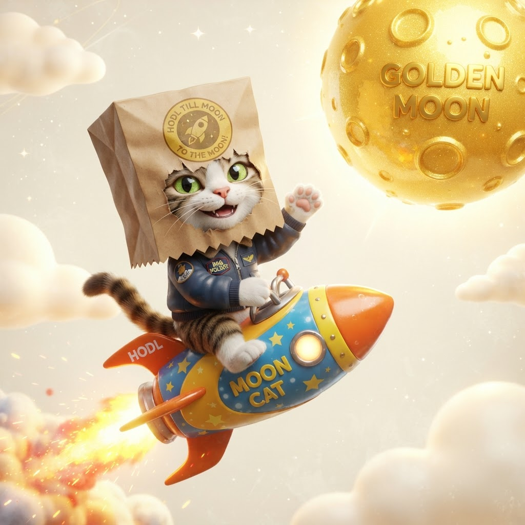 To the moon, bag on.
